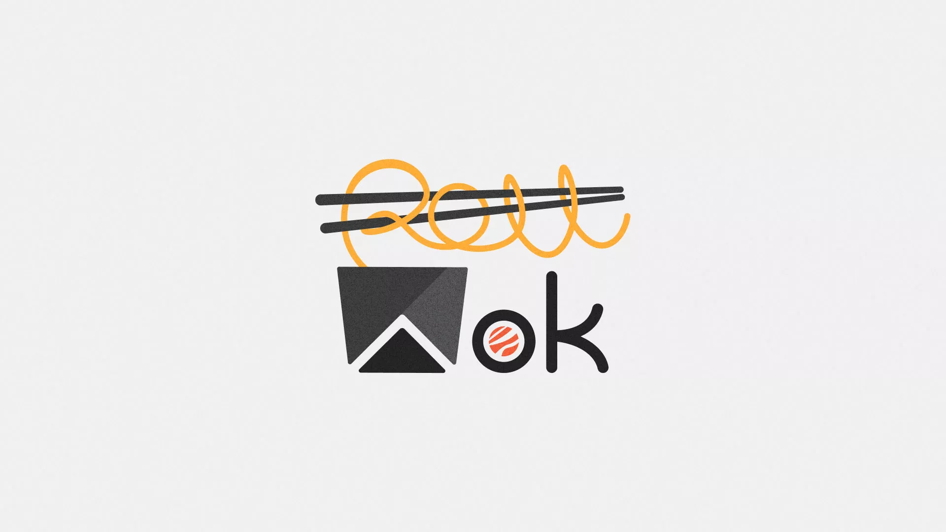 Разработка логотипа в Верхней Пышме для суши-бара «Roll Wok Club» Разработка логотипа в Верхней Пышме для суши-бара «Roll Wok Club»